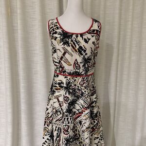 Alexandra Bartlett Women's Linen‎ Blend Sleeveless Dress-Size 8